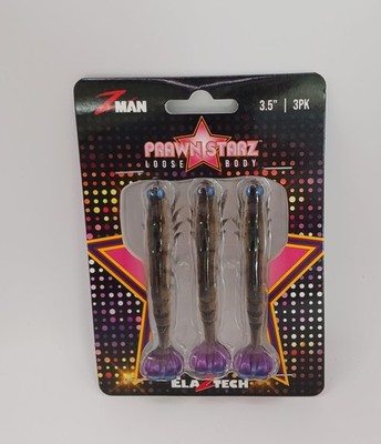 Zman PSLB35-01 PrawnstarZ Loose Body 3.5'' 3/0 Hook Natural 3CT
