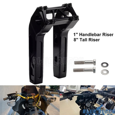 #ad Black Club Style 1quot; Pullback Handlebar Riser For Harley Dyna Softail Sportster $122.39