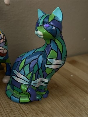 Purr-fect Reflections of Tiffany Collection Hamilton Cat Figurines