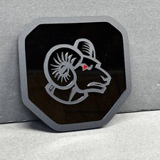 Insignia emblema puerta trasera para Dodge Ram 1500 2500 3500 19-22 cabeza Ram negra ojo rojo