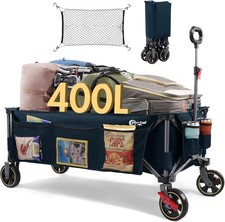 400L Festival Trolley on Wheels XXL Extended with Brakes Camping Trolley Cart He