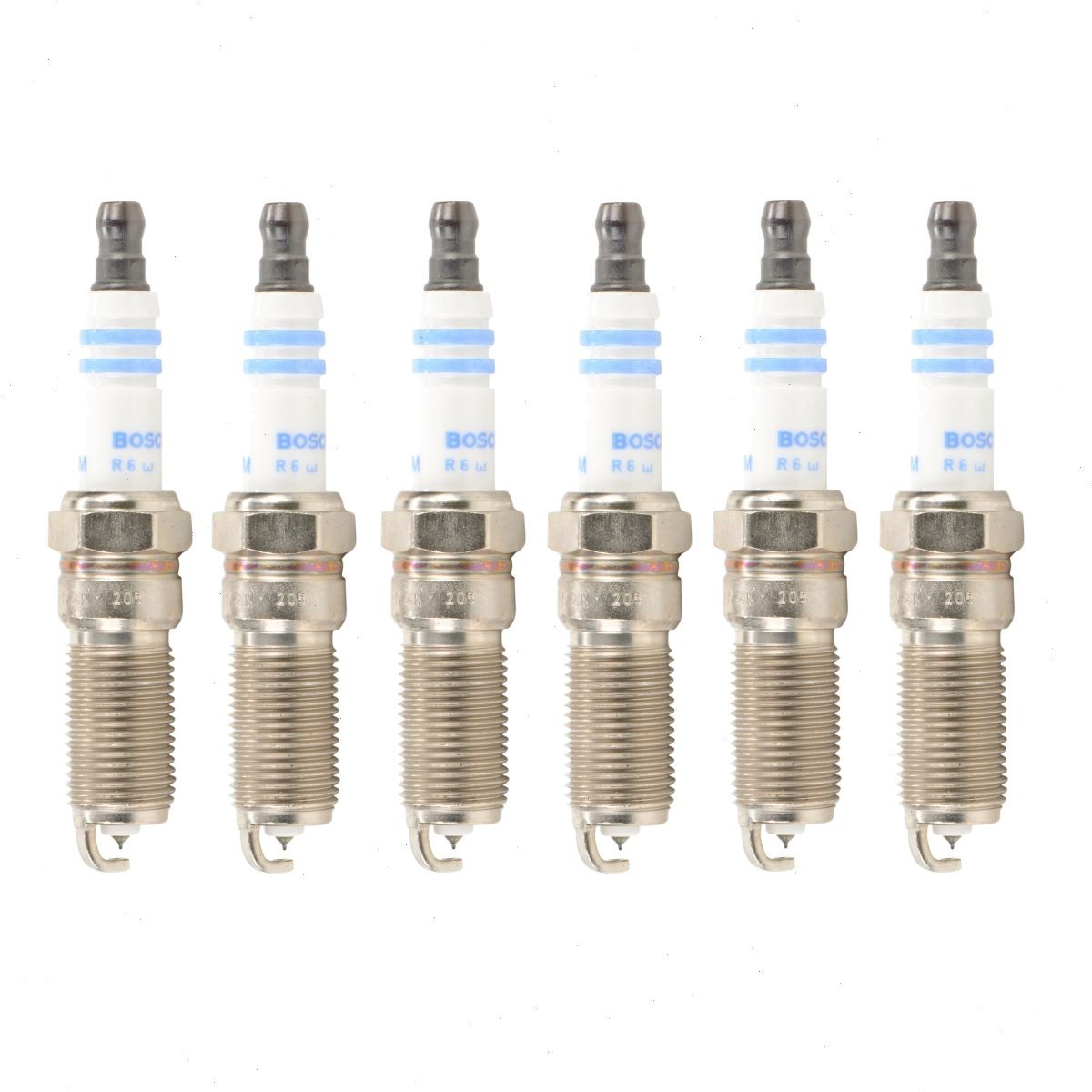 6 pc Bosch Double Platinum Spark Plugs for 2002-2009 Chevrolet Trailblazer le