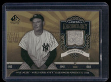 2006 SP Legendary Cuts - Baseball Chronology Johnny Mize #BC-JM Materials (MEM)