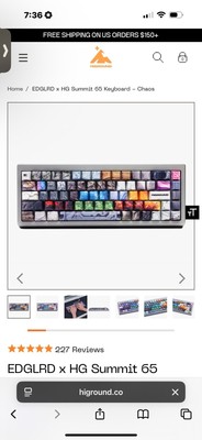 Higround  - EDGLRD x HG Summit 65 Keyboard - Chaos