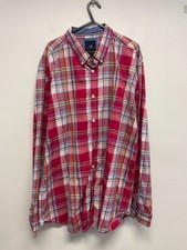CREW MENS SHIRT 100 COTTON IN RED MIX CHECK SIZE XXL EC S821 