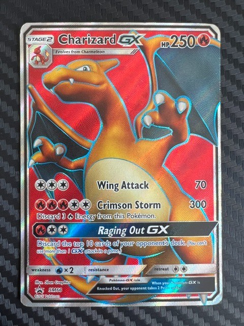 Pokemon TCG Charizard GX SM60 Holo Promo Sun & Moon Promo MP/HP