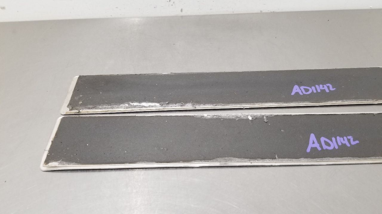 2004 LAMBORGHINI GALLARDO ROCKER PANEL DOOR SILL SCUFF PLATE TRIM SET PAIR BLACK