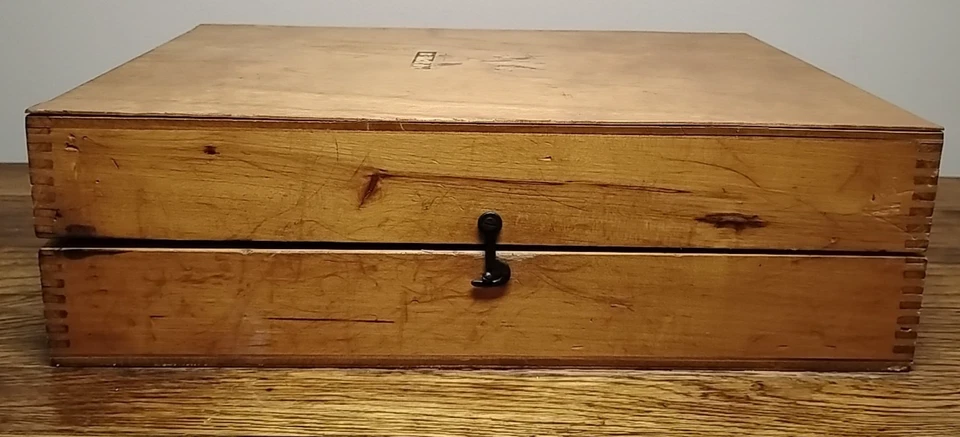 Vintage X-acto Wood Tool Box,Hand Drill,Plane,Scraper,Saw,Bits+Total 60+Pieces - Image 3 of 4