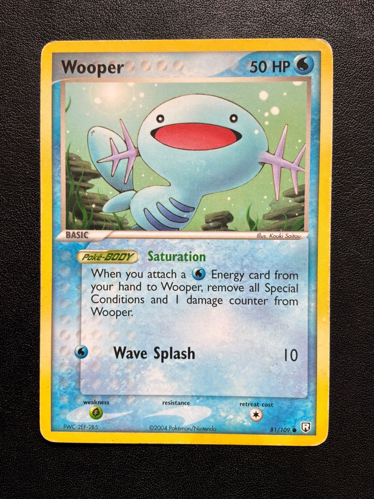 Wooper - 81/109 Pokemon TEAM ROCKET RETURNS Common - MODERATELY PLAYED