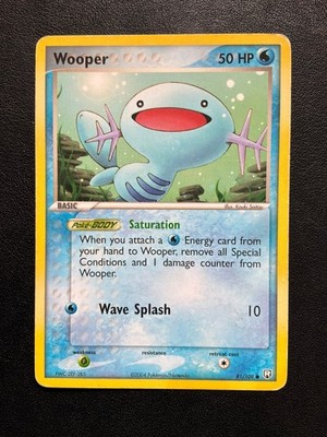 Wooper - 81/109 Pokemon TEAM ROCKET RETURNS Common - MODERATELY PLAYED
