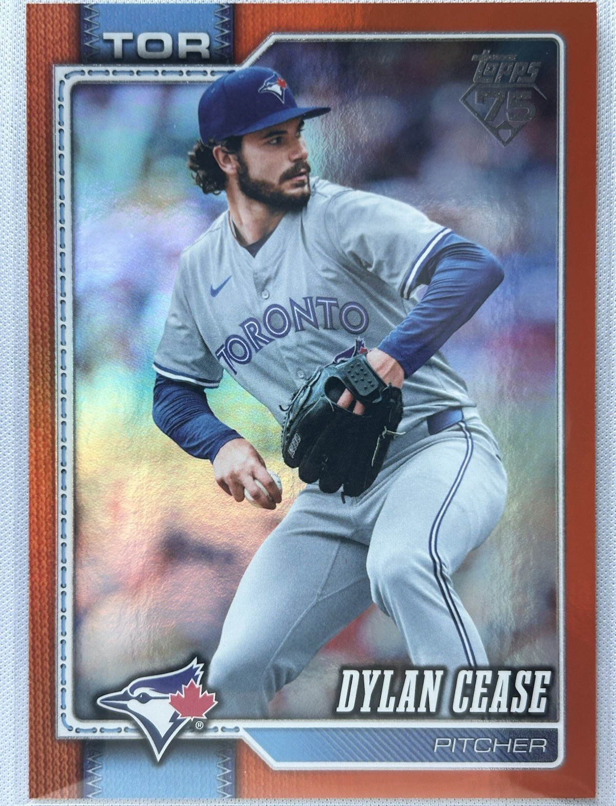 Topps 2026 Series 2 Dylan Cease #547 Orange Foil /25 Blue Jays