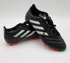 Adidas Adult Goletto VIII FG Soccer Black/White/Red Shoes Cleats Sz 6.5 D4-A5