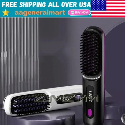 Hot Cordless Rechargeable Mini Hair Straightener - Go Brush Pro Numoya Wand