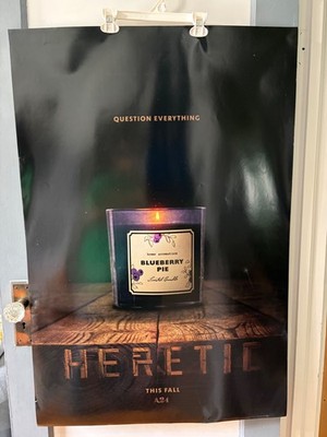 Heretic movie poster. Standard size, 27x40