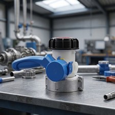 62mm Inner Diameter Butterfly Valve Faucet for Lab and Industrial Containers