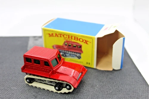VINTAGE MATCHBOX LESNEY No. 35 Snow-Trac   ORIGINAL BOX 1960's Mint Grade