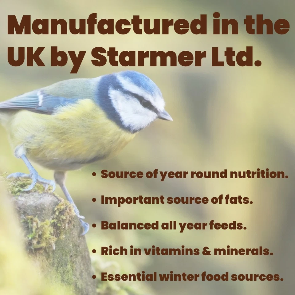 SUNFLOWER HEART suet fat pellets high energy wild bird garden feeding 12.75kg - Image 2 of 4