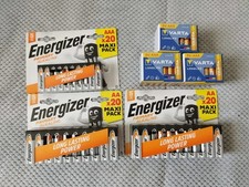 132 Energizer Varta AA + AAA Batterie Set Neu...