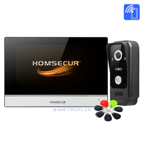 HOMSECUR APP gesteuerte intelligente Türklingel-Gegensprechanlage mit IC-Fob-Entriegelung, Überwachung - Bild 9 von 11
