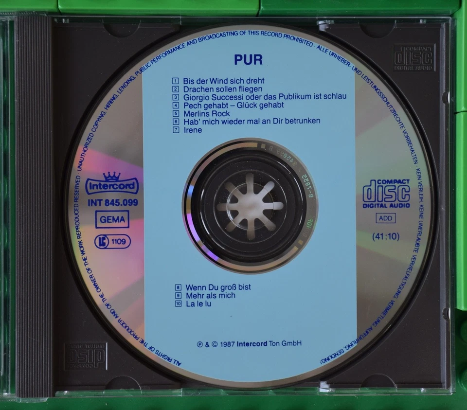 PUR - Pur - Intercord - CD - Gewinner Deutscher Rockpreis - Bild 3 von 4