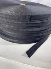 4 rolls, 400yds total BLACK 1in wide 4p ltwt polypro webbing bag strap handles