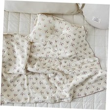 Large Cotton Muslin Kids Toddler Throw Blanket - 47''x51'' 47x51 Azalea