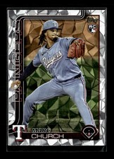 2025 Topps Update #US227 Marc Church Diamante Foil Rookie Texas Rangers