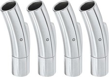 Leather Cord End Clasp, 4Pcs 5mm Hole Column Clasps Connectors, Stainless Steel
