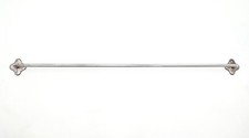 Vintage 25.25 in. Nickel Finish Steel Towel Bar