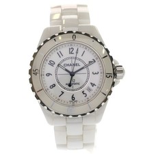 CHANEL J12 White Dial Ceramic Automatic Watch H0970 Used 9be9dc68e98e415e9b698ee