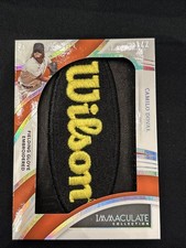 2022 Immaculate Collection Camilo Doval 1/2 WILSON Fielding Glove Giants Yankees