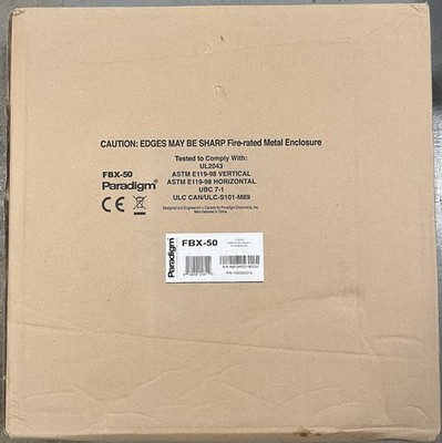 New Paradigm FBX-50 Metal Speaker Enclosure Back Box