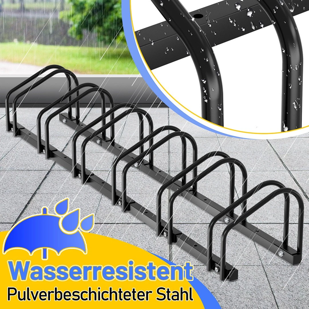 2-6 Fach Fahrradständer Mehrfachständer Fahrräder Fahrradhalter Aufstellständer