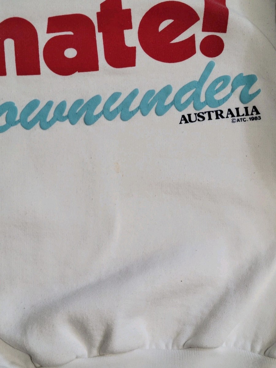 Vintage Australia Sweatshirt G'Day Mate Down Under Lg Australian 80s Downunder View 5