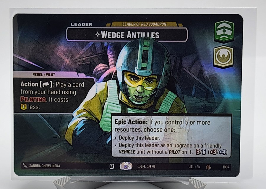 Star Wars Unlimited - JTL Wedge Antilles 1004 Showcase Foil - Near Mint