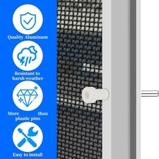 12pcs Heavy Duty Window Screen Plunger Latches ABS Caps Long Service Security