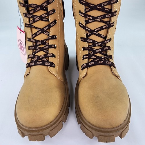 Juicy Couture Jinger Duck braune Stiefel US 9,5 M Damen Schnürstiefeletten - Bild 6 von 12