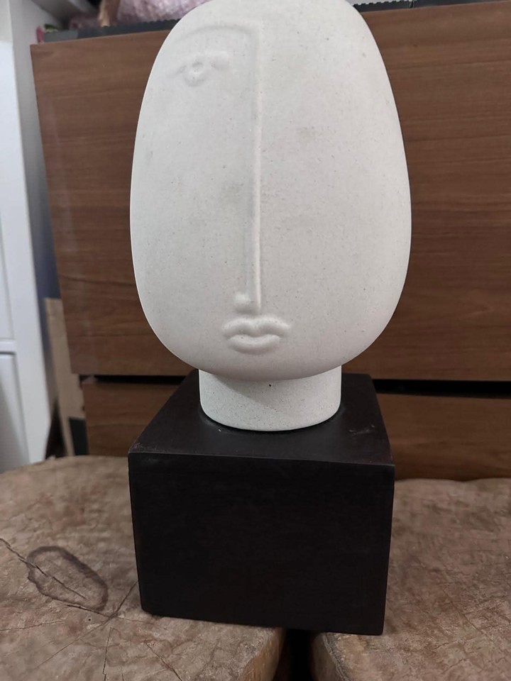 H&M Home Decor Ceramic Art Abstract Face Sculpture | eBay UK