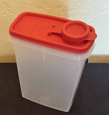 Tupperware Vintage Red Modular Mates Small Cereal Keeper