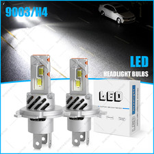 H4 LED Headlights High Beam or Low Beam Bulbs Super Bright 6000K White 2x