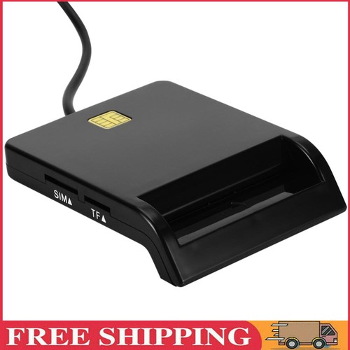 USB 2.0 Smart Card Reader für DNIE ATM CAC IC ID Bank SIM Karte für Windows Linu