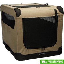 Portable Soft Sided Dog Crate Medium Breeds Travel Easy Setup Ventilated Design