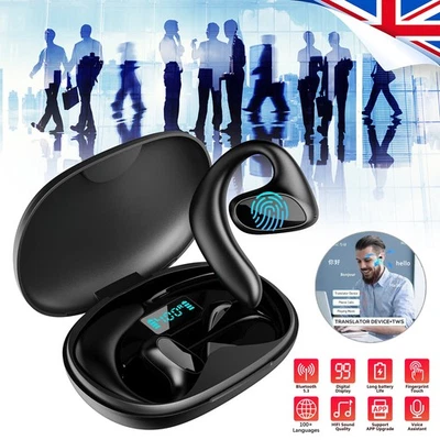144 Language Translator Earbuds Wireless Bluetooth Two Way Translator Device--UK