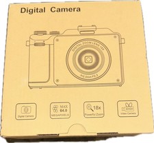 64MP Digital Camera for Photography 4K Autofocus 18X Zoom Video Camera