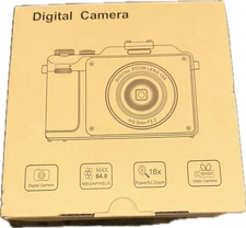 64MP Digital Camera for Photography 4K Autofocus  18X Zoom Video Camera