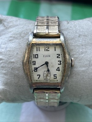 Vintage Elgin 17 Jewels 10k Gold Filled Men's Wind Watch | eBay