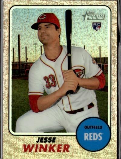 2017 Topps Heritage #THC-517 Jesse Winker Chrome Refractor #/568