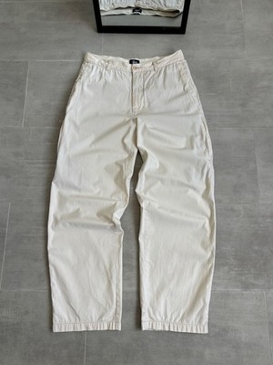 Stüssy Beige Chino Pants Men s Size 32 Casual Straight Leg Cotton Trousers
