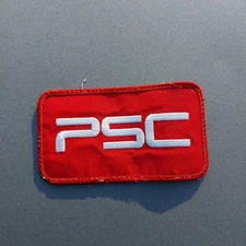 PSC Red White 2.5"x4.5" Sew On Patch