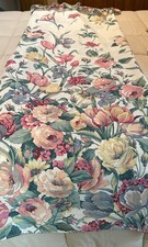 Springs Home Fashion Floral Fabric Shower Curtain With Attached Valance 70 x 72